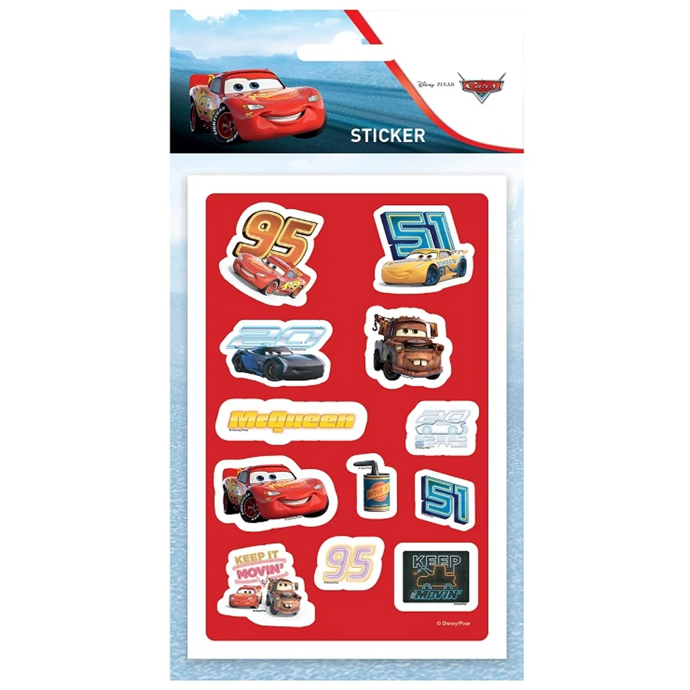 Keskin Color Cars Puffy Sticker Orta Boy