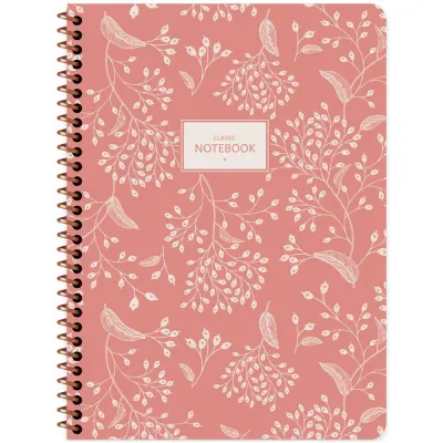 Keskin Color Defter Karton Kapak Spiralli Pas. Flora 16,5x22,5 80 YP Çiz.