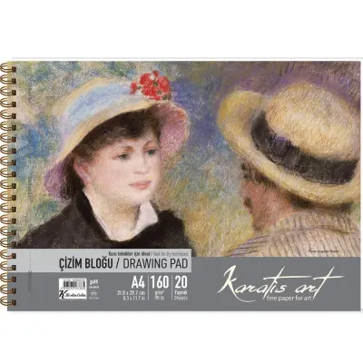Karatis Çizim Blok Spiralli Art 160 GR A4 20 YP 484009-99