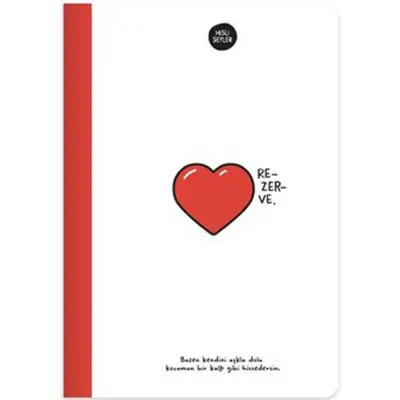 Hisli Şeyler Ciltli Defter Rezerve 14x20 64 YP Çiz 500545-99