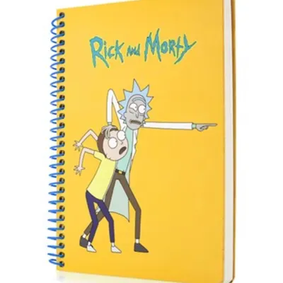 Keskin Color Bloknot Spiralli Rick And Morty A6 80 YP Çizgili 140400-11