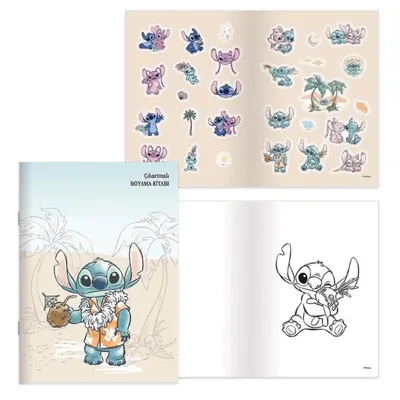Lilo&amp;stitch 20*28 8yp.çıkartmalı Boyama Kitabı