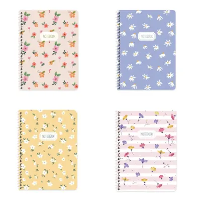 Keskin Color Defter Karton Kapak Spiralli Blume 16,5x22,5 80 YP Çizgili 386841-99