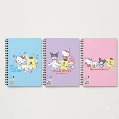 Hello Kitty And Friends Spiralli Resim Defteri 17x25 15 YP 300115-13