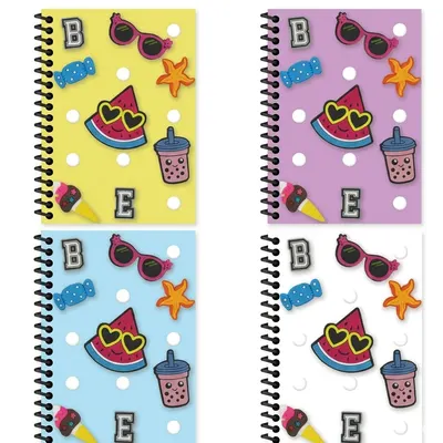 Keskin Color Plastik Kapak Spiralli Fun Defter A6 80 Yp. Çizgili