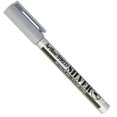 Artline Markör Yaldızlı Yuvarlak Uçlu 1.2 MM Gümüş EK-990XF