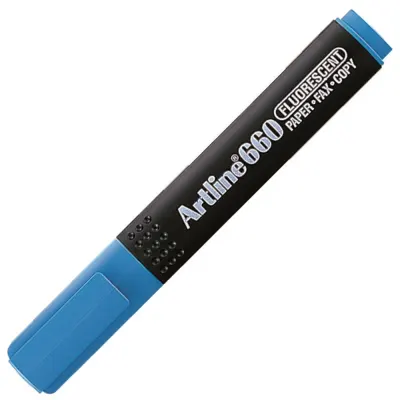 Artline Fosforlu Kalem Kesik Uç:1,0-4,0 MM Açık Mavi 660