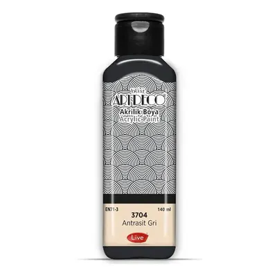 Artdeco Akrilik Boya 140 ML Antrasit Gri 3704