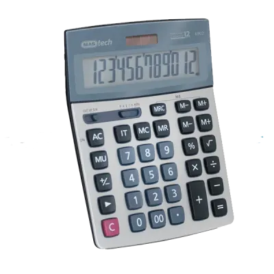 Mas Hesap Makinesi Ofis Tipi Çift Hafıza Büyük 6902