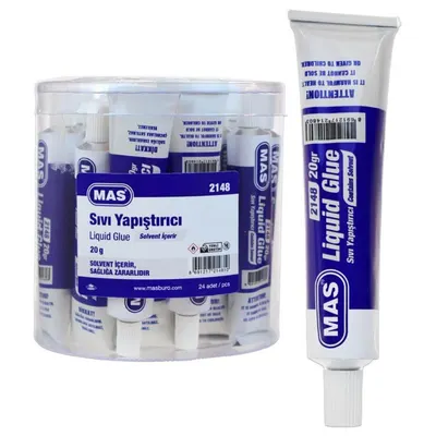 Mas Sıvı Yapıştırı Tüpte 20 GR Solvent İçerir 2148