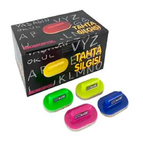 Monopol Yazı Tahtası Silgisi Plastik Saplı 1402