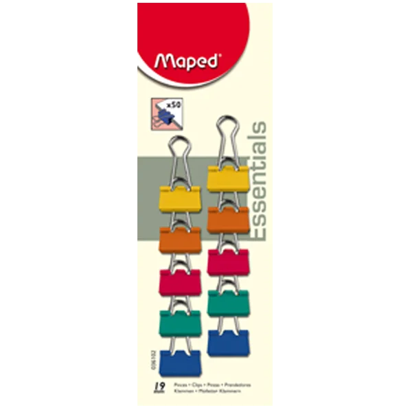 Maped Kıskaç (Klips) Renkli 10 LU 19 MM 036102