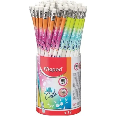 Maped Kurşun Kalem Mini Cute HB Silgili 72 Lİ 851874
