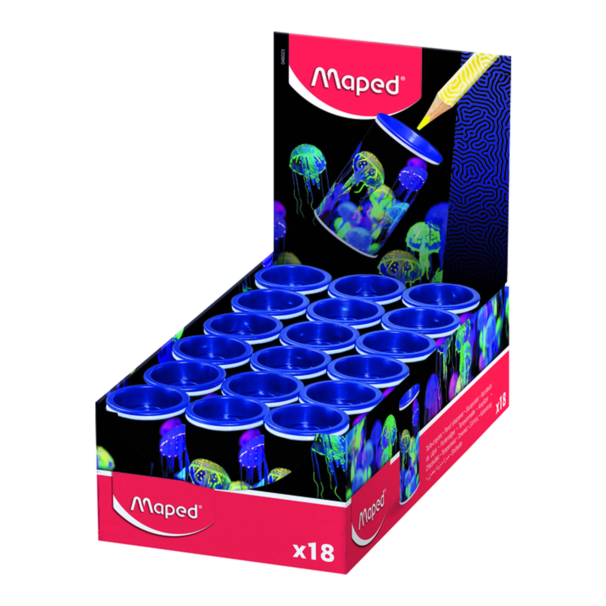 Maped Kalemtıraş Deepsea Paradıse Tek Delik Dıspla 046023