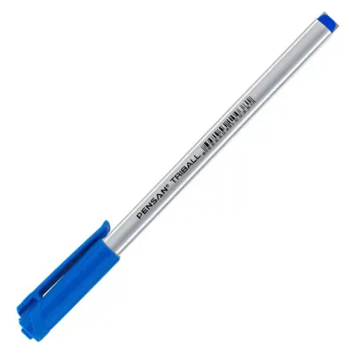 Pensan Tükenmez Kalem Triball 1.0 MM Bilye Uç Mavi 60 LI Stand 1003