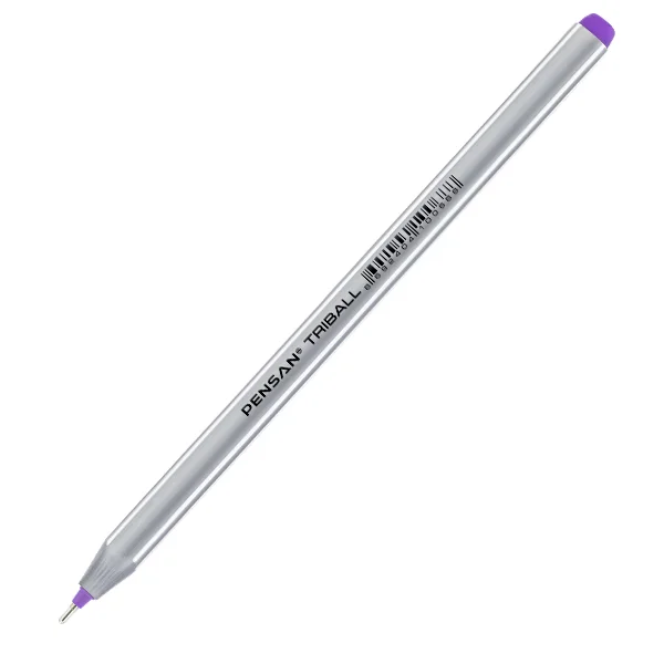 Pensan Tükenmez Kalem Triball 1.0 MM Bilye Uç Mor 12 Lİ 1003