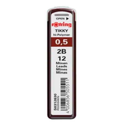 Rotring Min Hi-Polymer 2B 0.5 MM S0312630
