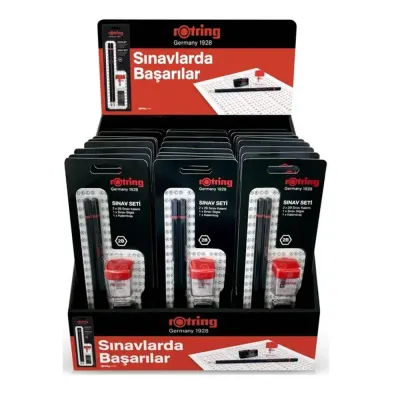 Rotring Sınav Seti Standı Dolu 24 Lü