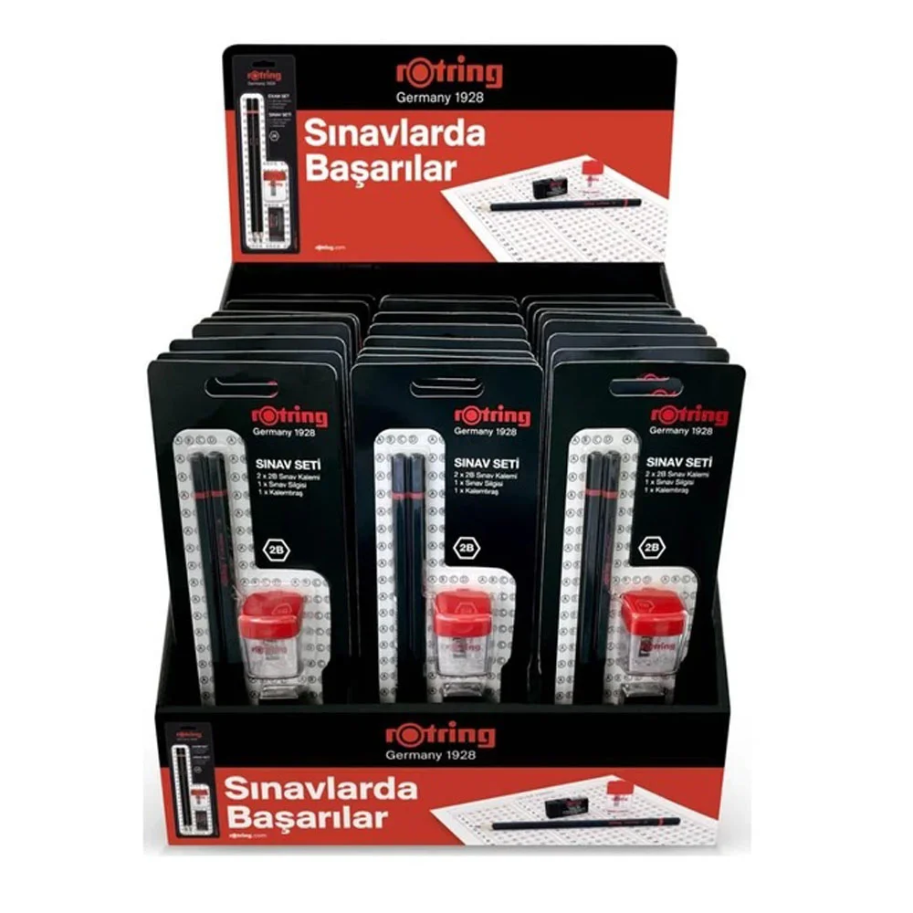 Rotring Sınav Seti Standı Dolu 24 Lü