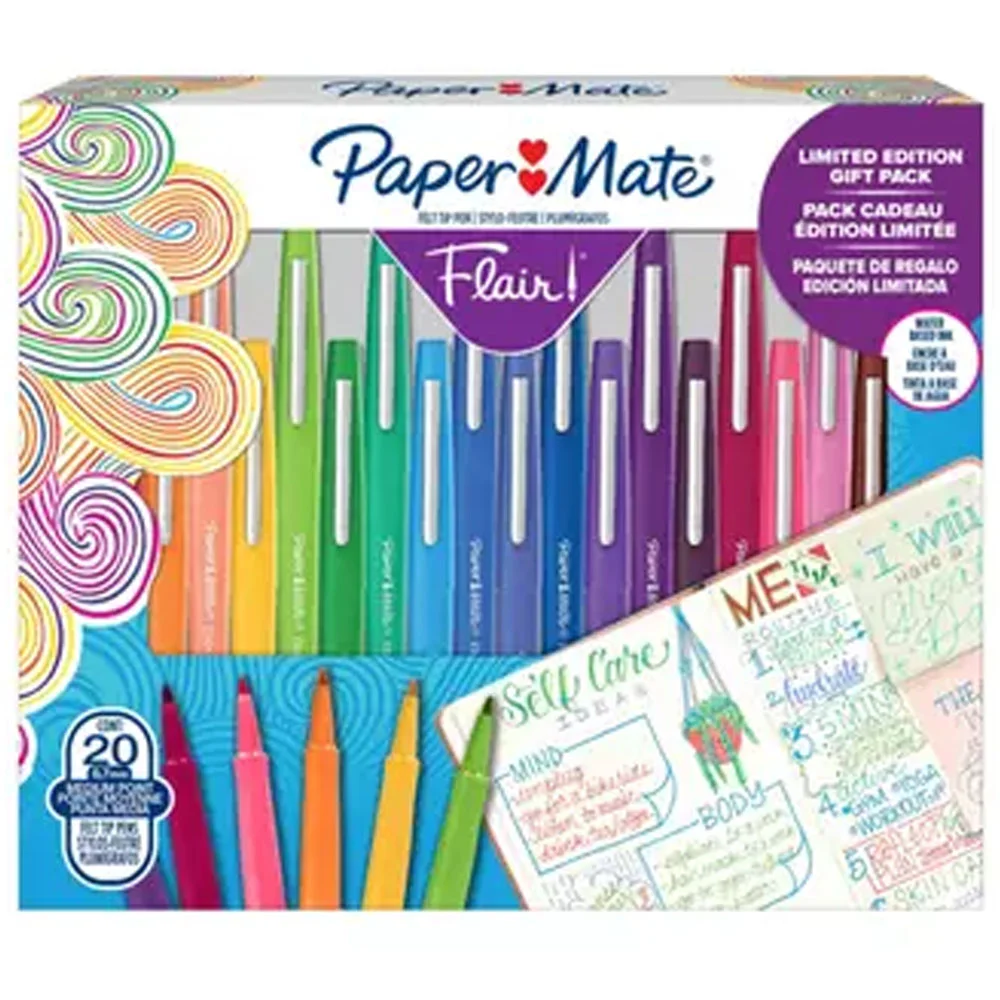 Paper MateFlair Fiber Uçlu Kalem  M Uç 20Li Kutu 2217771