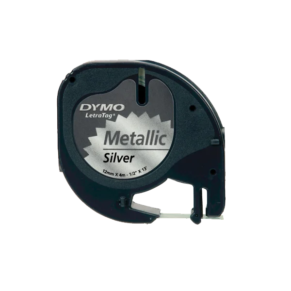 Dymo Letratag Şerit Metalik 12 MMx4 MT Gri 91208