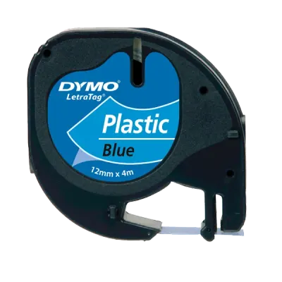 Dymo Letratag Şerit Plastik 12 MMx4 MT Mavi 91205