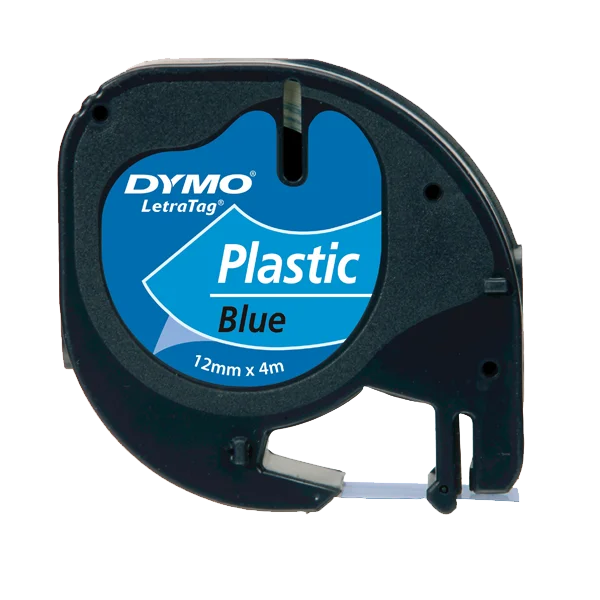 Dymo Letratag Şerit Plastik 12 MMx4 MT Mavi 91205
