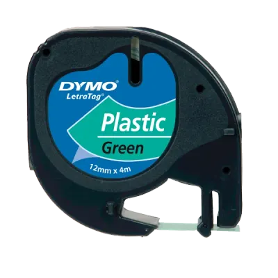 Dymo Letratag Şerit Plastik 12 MMx4 MT Yeşil 91204
