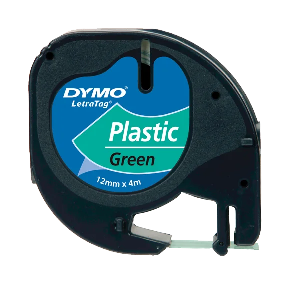 Dymo Letratag Şerit Plastik 12 MMx4 MT Yeşil 91204