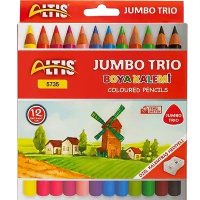 Rubenis Kuru Boya Jumbo Trio 12 Renk 5735