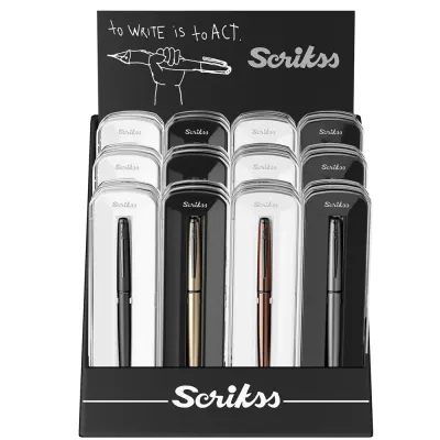 Scrikss Dolma Kalem Color Kristal Kutu 24 Lü Stand 78M