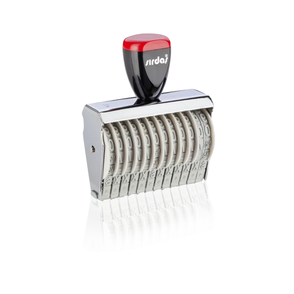 Sırdaş Numaratör Elle Çevirmeli 12 Hane 9 MM 15912