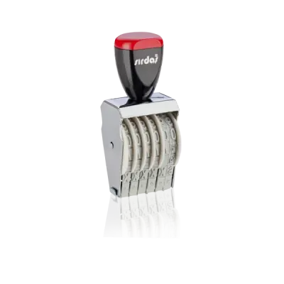 Sırdaş Numaratör Elle Çevirmeli 6 Hane 9 MM 1596