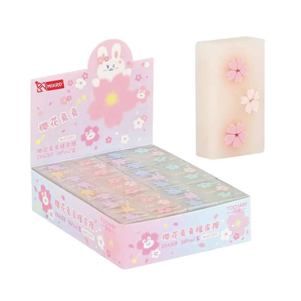 Mikro Silgi Sakura Cuta Bunnyeco Pvc 36 Lı  E2207