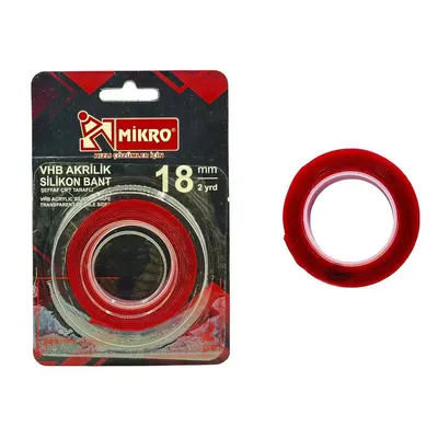 Mikro Akrilik Bant 18Mmx2Mt 12 Li St. Vhb-500