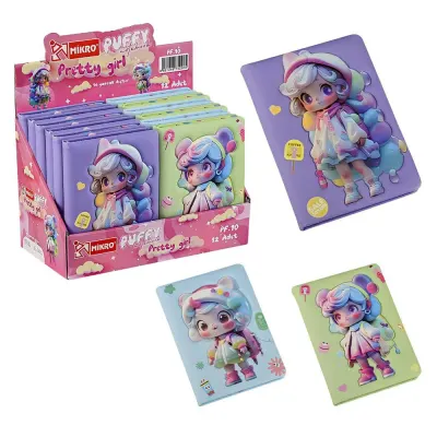 Mikro Not Defteri Puffy Pretty Gırl Pf-10