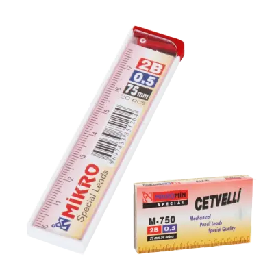 Mikro Min Cetvelli 2B 75 MM 0.5 MM M-750