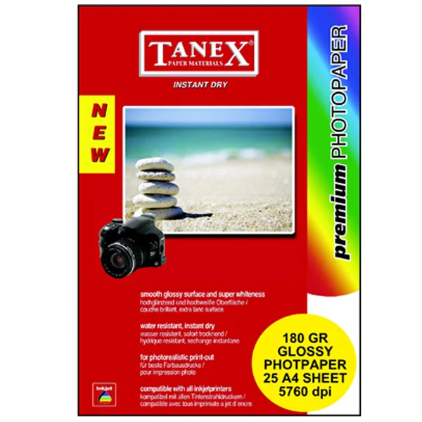 Tanex Fotoğraf Kağıdı 25 Lİ YP A4 180 GR