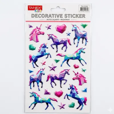 Tanex Unicorn 3-d Serisi Puffy Etiketi Tnx-25364