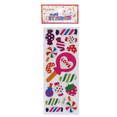 Ticon Puffy Sticker Şeker Tps-009/5