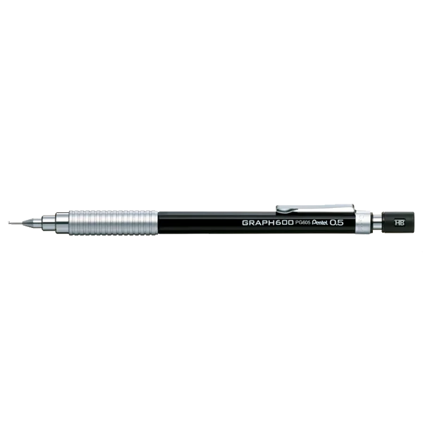 Pentel Çizim Kalemi Graph 600 0.5 MM Siyah PG605-A