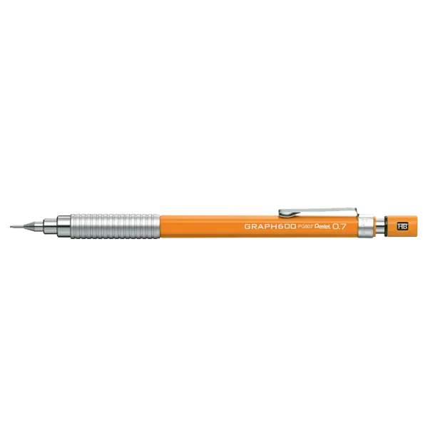 Pentel Çizim Kalemi Graph 600 0.7 MM Turuncu PG607-F