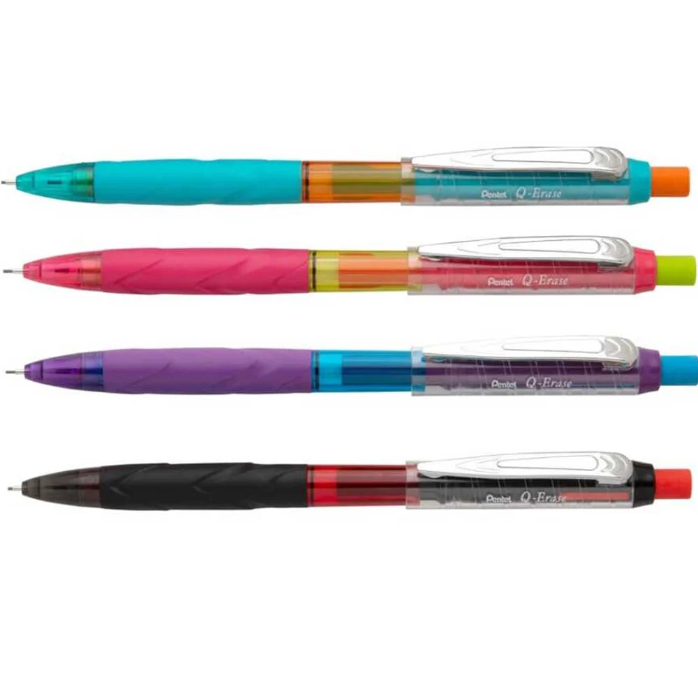 Pentel Versatil Kalem Metal Klipsli Büyük Boy Silgili Q-ERASE 0.5 MM Yeşil