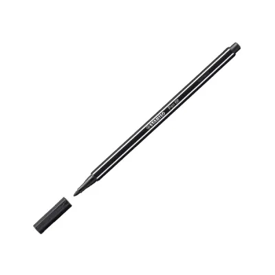 Stabilo Keçe Uçlu Boya Kalemi 1 MM Siyah 68/46