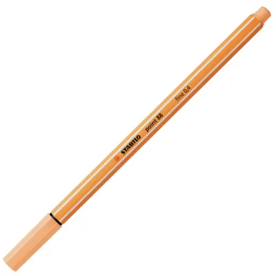 Stabilo Keçe Uçlu İnce Kalem 88 Point 0.4 MM Pastel Turuncu 88/25