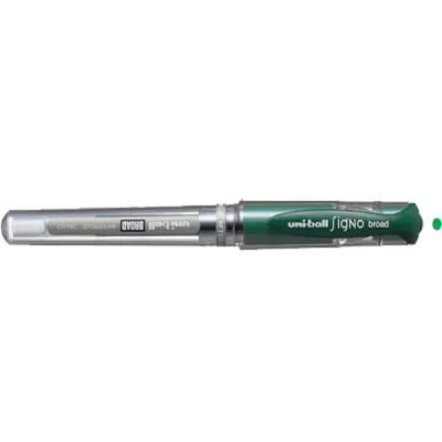 Uni-Ball Roller Kalem Signo Broad Jel Bilye Uç İmza Kalemi 1.0 MM Yeşil UM-153