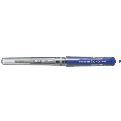 Uni-Ball Roller Kalem Signo Broad Jel Bilye Uç İmza Kalemi 1.0 MM Mavi UM-153