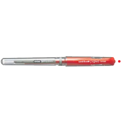 Uni-Ball Roller Kalem Signo Broad Jel Bilye Uç İmza Kalemi 1.0 MM Kırmızı UM-153
