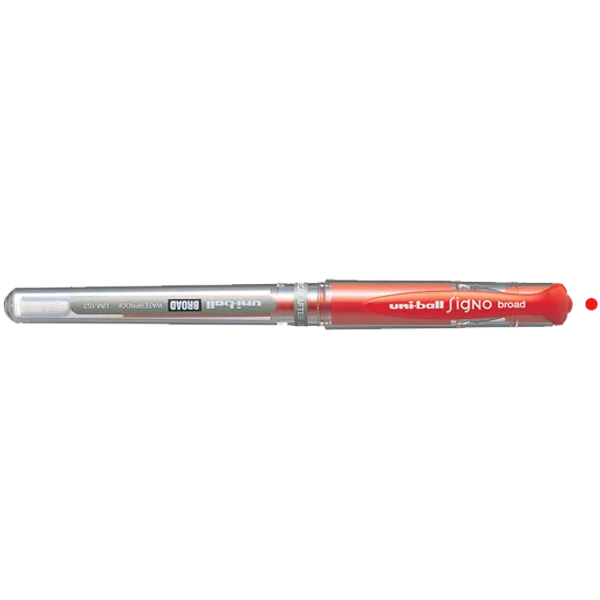 Uni-Ball Roller Kalem Signo Broad Jel Bilye Uç İmza Kalemi 1.0 MM Kırmızı UM-153