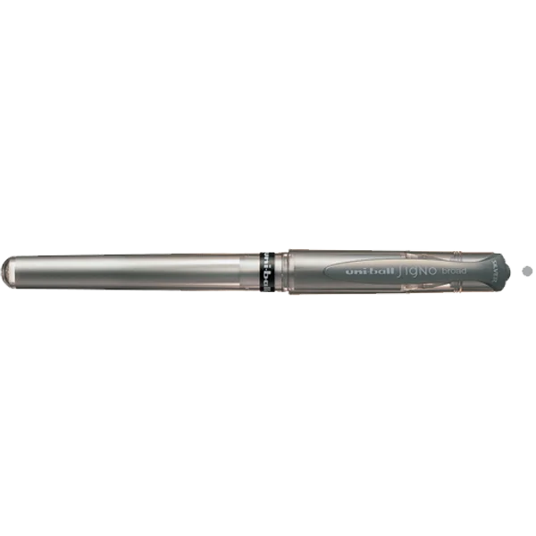 Uni-Ball Roller Kalem Signo Broad Jel Bilye Uç Davetiye 1.0 MM Gümüş UM-153